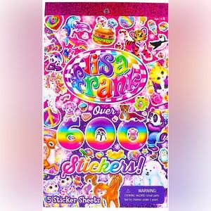 3 Lisa Frank Sticker Books (1800++ stickers!)